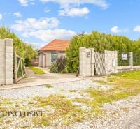 A family house in Bátorove Kosihy, surrounded by greenery, with a path leading to the gate.
