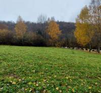 Autumn landscape at Recreational Grounds in Podhradie, Konské, surrounded by trees with yellow leaves.