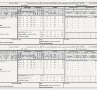 Tables with detailed information on forest management, Rokycany, Agricultural and forest land.