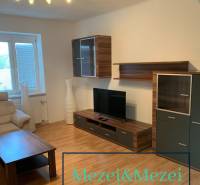 Living room with wooden floor decor, a television, and a comfortable sofa in a two-room apartment.