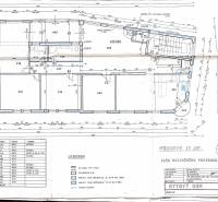 Blueprint of a 5 or more room apartment with room layout and measurements.