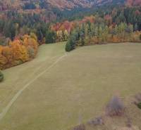 Autumn landscape with colorful forests and a meadow at the Recreational Grounds in Lazy pod Makytou, Čertov.