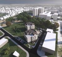 Aerial view of the new building on Športová Street in Galanta.