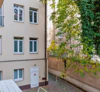A view of the courtyard of an apartment building on Gunduličova Street in Bratislava - Old Town.