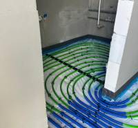 Underfloor heating in a family house on Vyšná Šebastová street, installation of interior piping.