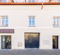 A building on Obchodná Street in Bratislava - Old Town with commercial spaces.
