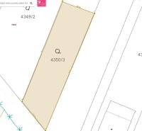 Map of the land on M.H. Chvotekova in Dolna Krupa, designated for residential use.