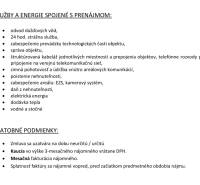 The rental offer includes services such as rainwater drainage, security service, safeguarding, and utilities.