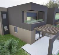 A recreational apartment in the town of Vodice, surrounded by greenery, with a terrace and parking.