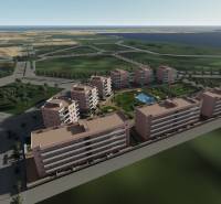 Holiday apartment in El Raso with a pool and green areas, near the coast.