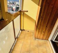 Cozy balcony from a 4-room apartment with a view of Prievidza from I. Krasko Street.