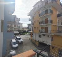 View of the city street 1 Maggio in Scalea from a 2-room apartment.