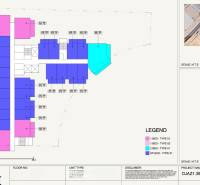 Floor plans of apartments in the Azizi building with highlighted room types.