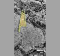 Aerial view of land - housing in Turzovka for development.