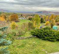 Autumn view of recreational plots in Čereňany on Fančová Street.