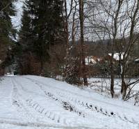Snow-covered recreational plots in the Čertov area near the village of Lazy pod Makytou.