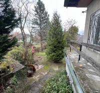 The garden at the cottage on Pod Srdcom Street, Bratislava - Devínska Nová Ves, surrounded by trees.