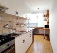 Kitchen and 2-room apartment with white cabinets, a gas stove, and a large window.