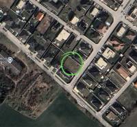 Aerial view of residential plots on Bazova Street in Kvetoslavov.