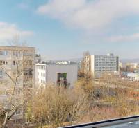 View from the window of apartment buildings on Exnárova Street in Bratislava - Ružinov.