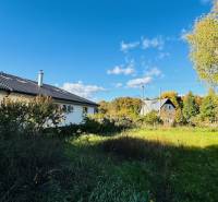 A family house in Brodzany surrounded by greenery and a clear blue sky.