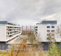 A view of residential buildings on Iljušinova Street, Bratislava - Petržalka.