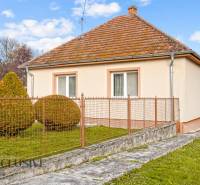 Family house in Prašice on Nemečkovská Street, fenced garden, sloped roof, lawn.