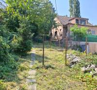 Family house on Búdková Street in Bratislava - Staré Mesto, with a walkway and trees.