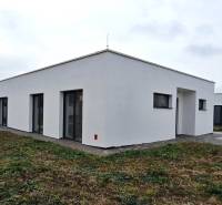 A family house in Moravany nad Váhom on Dolinky Street with a minimalist design and a simple garden.