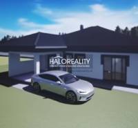 A family house with a car in Poriadie suitable for residential land.