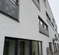 The facade of the building on Bystrická Street in Bratislava - Devínska Nová Ves.