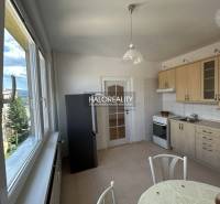 A bright kitchen in a studio apartment with modern cabinets and a view from the window.