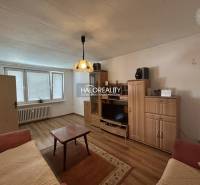 Living room with wood-patterned flooring in a 2-room apartment, cozy furnishings.