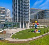 Buildings of the Eurovea complex on Pribinova Street in Bratislava - Old Town.