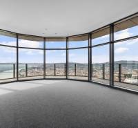 View from a spacious 4-room apartment with panoramic windows.
