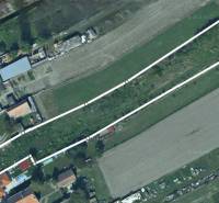 Aerial view of residential plots in the town of Veľké Úľany.