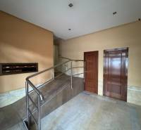 Entrance hall with staircase and ramp in a 4-room apartment.