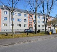 The exterior of the apartment building on Komenského Street in Liptovský Mikuláš.