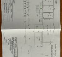 Basement floor plan for an operational building, Veľký Biel, containing technical details and a room legend.