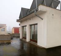 Family house on Súľovská Street in Bratislava - Ružinov, with a terrace and solar panels.