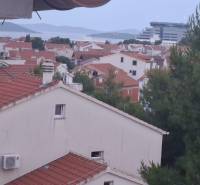 View of the rooftops in the tourist area of a holiday apartment in Vodice.