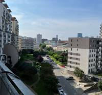 View from the balcony of a 4-room apartment on Jégého Street in Bratislava - Nivy.