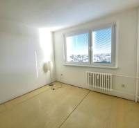 A bright room in a 4-room apartment with a wood-patterned floor and a large window.