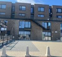 Exterior view of the apartment complex in Bratislava - Jarovce at Námestie pri Sýpke.