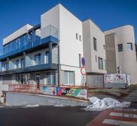 A modern building with spacious balconies on Francisciho Street in Poprad.