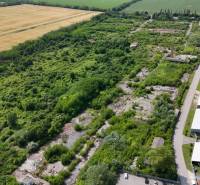 Aerial view of commercial land in Ivanka pri Nitre surrounded by greenery.