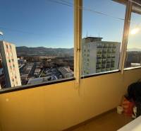 View from the balcony of a 3-room apartment on A. Dubček Street in Žiar nad Hronom.
