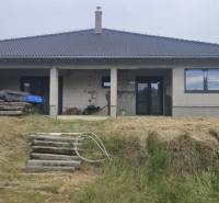 A family house in Semerovo with an unfinished terrace and a well-maintained yard.