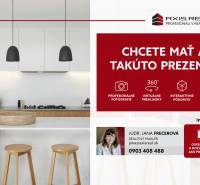 A kitchen with wooden furniture on Michala Bučiča Street offers a modern 1-room apartment.