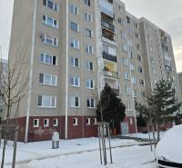 Apartment building in the snowy part of Prešov on Čergovská Street.